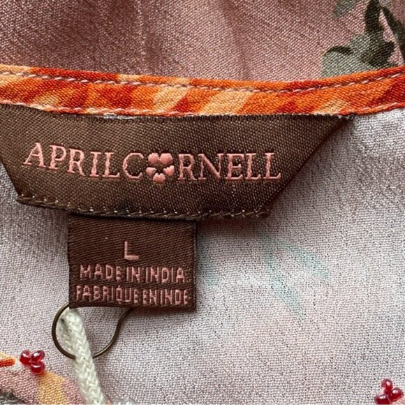 April Cornell Briar ROne Sizee Occasion Dress Woman Large Floral Pink Pocket Coq - Picture 9 of 16